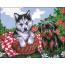 Picture of Collection D'Art Stamped Needlepoint Kit 14X18cm-Puppy