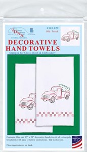 Picture of Jack Dempsey Stamped Decorative Hand Towel Pair 17"X28"-Old Truck