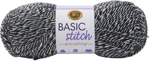 Picture of Lion Brand Yarn Basic Stitch Anti-Pilling-Black/White