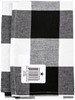 Picture of Dunroven House Flat Weave Tea Towel 20"X28"-Black & White 3" Check