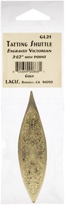Picture of Lacis Victorian Engraved Tatting Shuttle-Gold