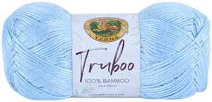 Picture of Lion Brand Truboo Yarn-Light Blue