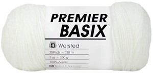 Picture of Premier Yarns Basix Yarn-White