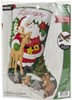 Picture of Bucilla Felt Stocking Applique Kit 18" Long-Forest Greetings