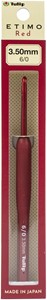 Picture of Tulip Etimo Red Crochet Hook W/ Cushion Grip-Size 6/3.50mm