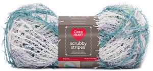 Picture of Red Heart Scrubby Stripes Yarn-Cool Mint