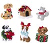 Picture of Bucilla Felt Ornaments Applique Kit Set Of 6-Christmas Dogs