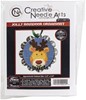 Picture of Colonial Needle Counted Cross Stitch Kit 2.25"X2.25"-Jolly Reindeer Tart Tin (18 Count)