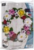 Picture of Bucilla Felt Wreath Applique Kit 17" Round-Spring Wreath