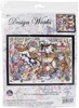 Picture of Design Works Counted Cross Stitch Kit 16"X22"-Sew May Kittens (14 Count)