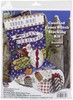 Picture of Design Works Counted Cross Stitch Stocking Kit 17" Long-Airplane Santa (14 Count)