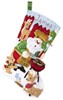 Picture of Bucilla Felt Stocking Applique Kit 18" Long-Grilling Santa