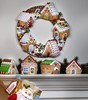 Picture of Bucilla Felt Wreath Applique Kit 15" Round-Gingerbread Christmas