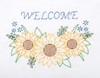 Picture of Jack Dempsey Stamped White Sampler 11"X14"-Welcome Sunflowers