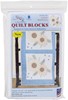 Picture of Jack Dempsey Stamped White Quilt Blocks 18"X18" 6/Pkg-Golden Sunflowers