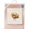 Picture of Vervaco Counted Cross Stitch Kit 7.75"X6.5"-Little Feet Record On Aida (18 Count)