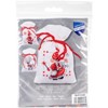 Picture of Vervaco Sachet Bags Counted Cross Stitch Kit 3.2"X4.8" 3/Pkg-Christmas Elves Bags On Aida (18 Count)