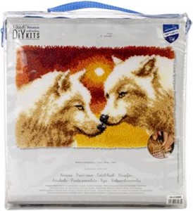Picture of Vervaco Latch Hook Rug Kit 27.5"X17.25"-Wolves