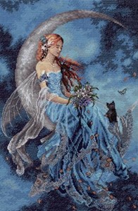 Picture of Dimensions Gold Collection Counted Cross Stitch Kit 10"X15"-Wind Moon Fairy (16 Count)