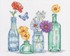 Picture of Dimensions Counted Cross Stitch Kit 12"X10"-Wildflower Jars (14 Count)