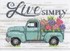 Picture of Dimensions Counted Cross Stitch Kit 7"X5"-Flower Truck (14 Count)
