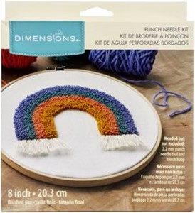 Picture of Dimensions Punch Needle Kit 8" Round-Rainbow