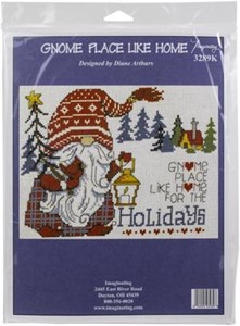 Picture of Imaginating Counted Cross Stitch Kit 8"X6"-Gnome Place Like Home (14 Count)