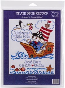 Picture of Imaginating Counted Cross Stitch Kit 8"X10"-Pirate Birth Record (14 Count)