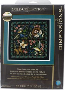 Picture of Dimensions Gold Collection Counted Cross Stitch Kit 14"X14"-The Finery Of Nature (14 Count)