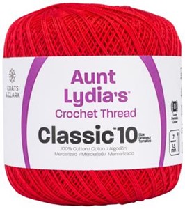 Picture of Aunt Lydia's Classic Crochet Thread Size 10-Atom Red