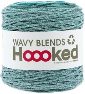 Picture of Hoooked Wavy Blends Yarn-Sea Splash