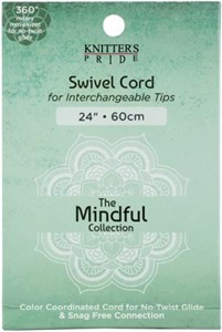 Picture of Knitter's Pride-Mindful Swivel Cords 14" (24" W/Tips)-Teal