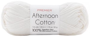 Picture of Premier Yarns Afternoon Cotton Yarn-White