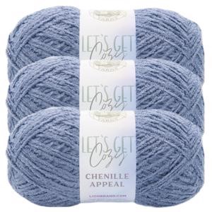 Picture of Lion Brand Let's Get Cozy: Chenille Appeal Yarn-Blue Granite