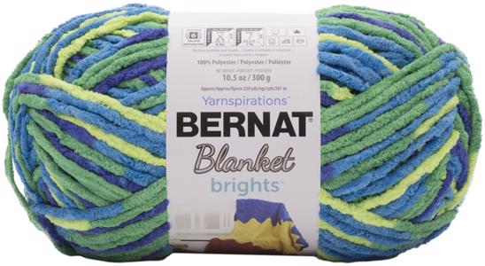 Bernat Blanket Brights Big Ball Yarn-Blue Flash