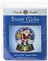 Picture of Mill Hill Counted Cross Stitch Ornament Kit 3.25"X2.5"-Santa Snow Globe (14 Count)