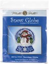 Picture of Mill Hill Counted Cross Stitch Ornament Kit 3.25"X2.5"-Snowman Snow Globe (14 Count)
