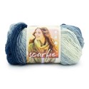 Picture of Lion Brand Scarfie Yarn-Blue/Cream