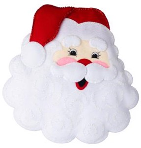 Picture of Bucilla Felt Pillow Applique Kit-Jolly Santa