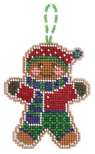 Picture of Mill Hill Counted Cross Stitch Ornament Kit 2.75"X3.25"-Gingerbread Lad (14 Count)