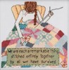 Picture of Mill Hill Counted Cross Stitch Kit 7"X7"-Curly Girl-Stitched Together (28 Count)