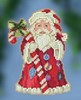 Picture of Mill Hill/Jim Shore Counted Cross Stitch Kit 3.75"X5"-Candy Cane Santa