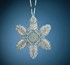Picture of Mill Hill Counted Cross Stitch Ornament Kit 2.75"X3.25"-Opal Ice Snowflake (14 Count)