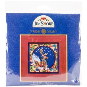 Picture of Mill Hill/Jim Shore Counted Cross Stitch Kit 5"X5"-Reindeer (18 Count)