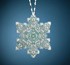 Picture of Mill Hill Counted Cross Stitch Ornament Kit 2.75"X3.25"-Aqua Mist Snowflake (14 Count)