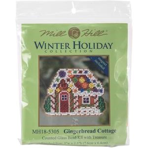 Picture of Mill Hill Counted Cross Stitch Kit 2.75"X2.75"-Gingerbread Cottage (14 Count)