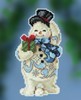 Picture of Mill Hill/Jim Shore Counted Cross Stitch Kit 2.75"X5"-Gift Giving Snowman