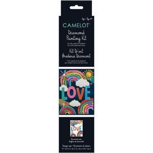 Picture of Camelot Dotz Diamond Art Kit 8.7"X11.3"-Love