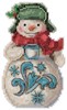 Picture of Mill Hill/Jim Shore Counted Cross Stitch Kit 3.5"x5"-Snowman With Cocoa (14 Count)