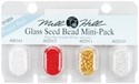 Picture of Mill Hill Glass Seed Beads Mini Packs 2.5mm 830mg 4/Pkg-00161, 02013, 02011 & 02010